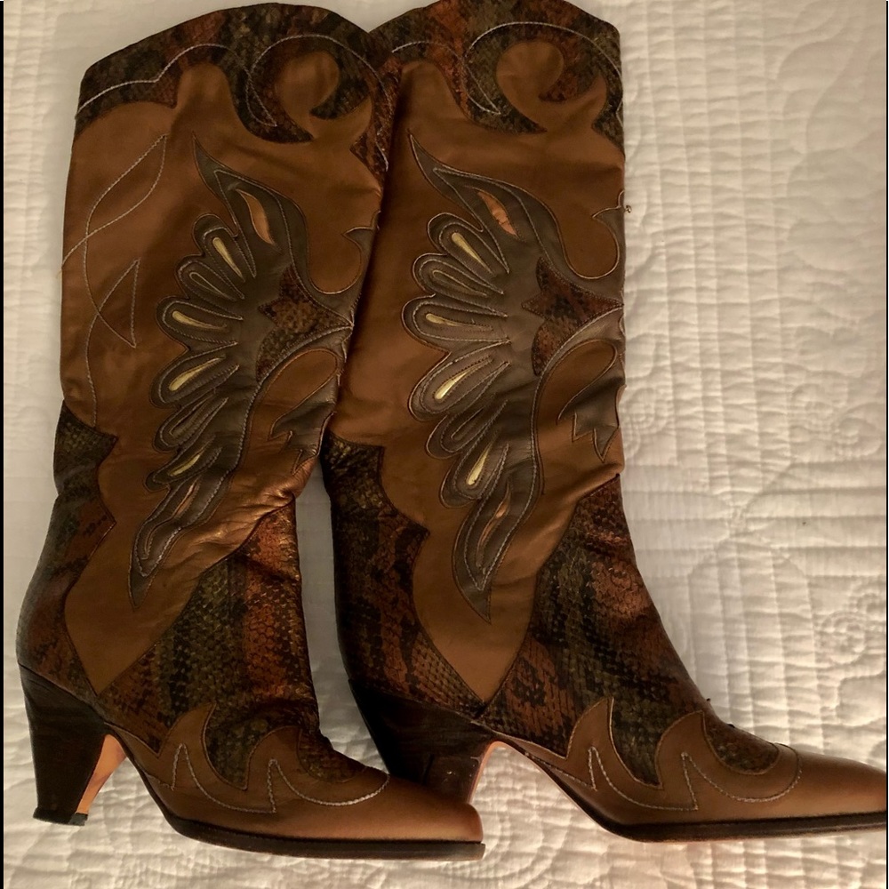Italian leather boots
